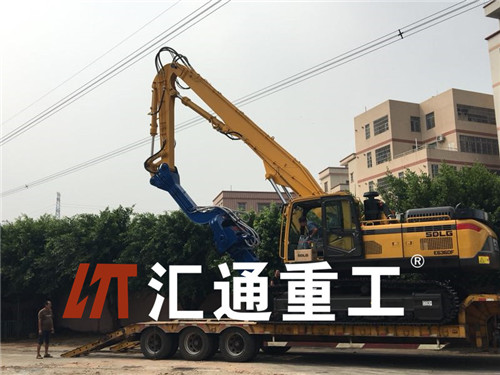 挖掘機打樁臂、打樁臂、打樁錘、挖掘機打樁臂廠家