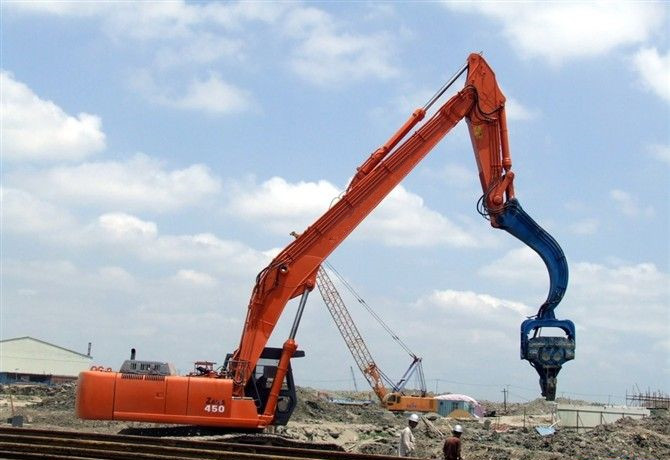 挖掘機(jī)打樁臂、打樁臂、打樁錘、挖掘機(jī)打樁臂廠家